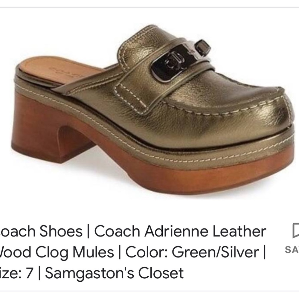 Coach Adriane clog mule